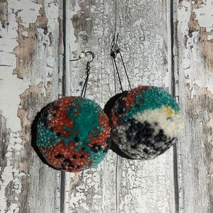Multi-Colored Ball Earrings